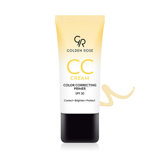جولدن روز CC كريم برايمر أصفر مصحح للون SPF 30