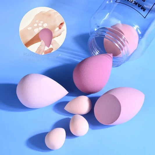 Makeup Sponge, 7 Pcs Beauty Sponge Rose Gold